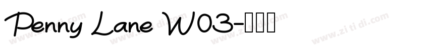 Penny Lane W03字体转换